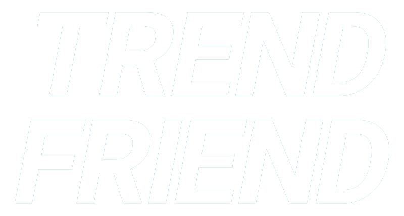 trend friend logo white