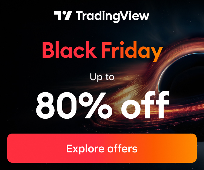 tradingview 2025 black friday sale 80 percent off plus one month free